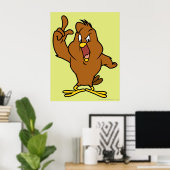 Henery Hawk Yelling Poster (Thuiskantoor)