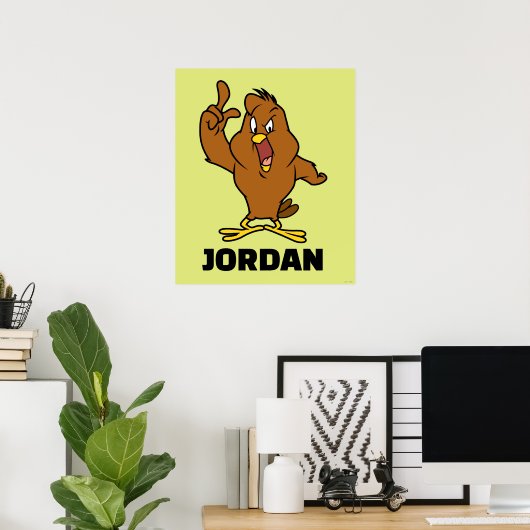 Henery Hawk Yelling Poster (Thuiskantoor)