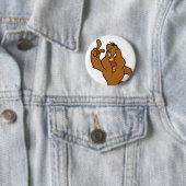 Henery Hawk Yelling Ronde Button 5,7 Cm (In situ)