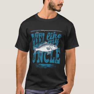 Hengel Als Mijn Oom Grappige Visserij Niece en Nee T-shirt