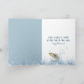 Hengel en vis voor pensionering kaart (Binnen)