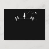 Hengelaar Hartslag Vissen Vis Grappig Visgeschenk Briefkaart (Voorkant)