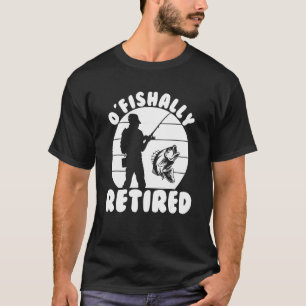 Hengelaar Vissen Gepensioneerde Vishaak Vis Aas T-shirt