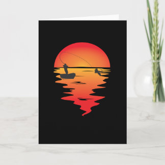 Hengelaar vist vis grappig geschenk voor visser kaart