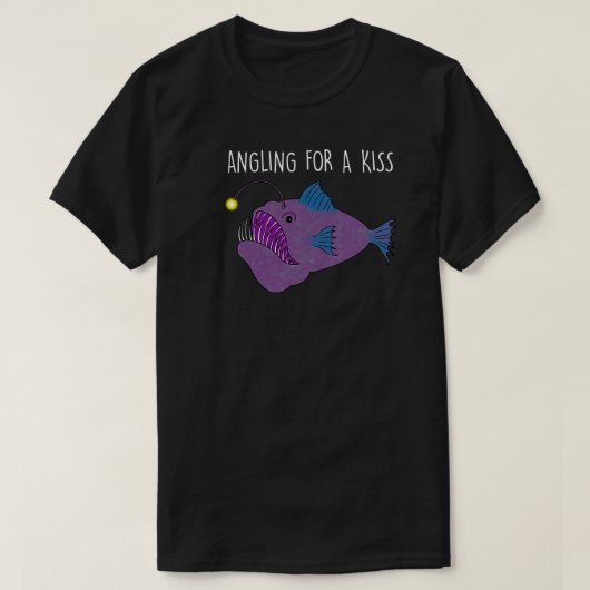 hengelen naar een kus t-shirt (Design voorkant)