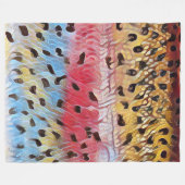 Hengelen naar Regenboogforel Fleece Deken (Voorkant (Horizontaal))
