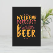 Hengelsport & Ice Gevist met bier Bedankkaart (Staand voorkant)