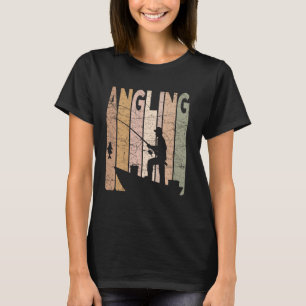 Hengelsport Vissen Vintage Visser Retro Vis T-shirt