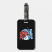 hengelvis-rood-snapper-visser-kunstwerk-vector bagagelabel (Achterkant verticaal)