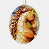 hengst en pony keramisch ornament (Rechts)