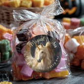 Hengst met Pegasusvleugels en eenhoornshoorn Ronde Sticker