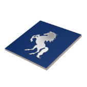 Hengst op Navy Blue Tegeltje (Zijkant)
