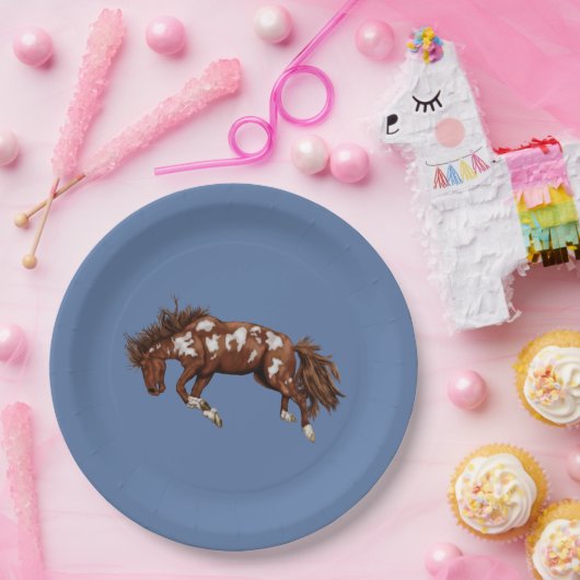  hengst papieren bordje (Feest)