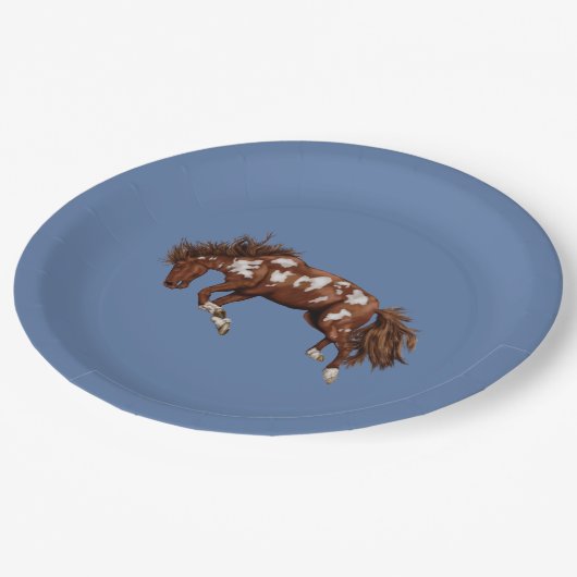  hengst papieren bordje (Gekanteld)