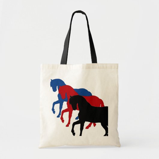 hengst sillouettes , canvas tas (Voorkant)