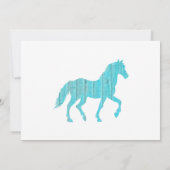 hengst van pony van paarden, mosterang silhouette kaart (Achterkant)