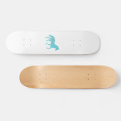 hengst van pony van paarden, mosterang silhouette persoonlijk skateboard (Horizontaal)
