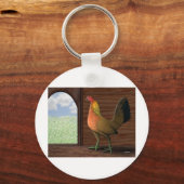 Henhouse Uitzicht Sleutelhanger (Voorkant)