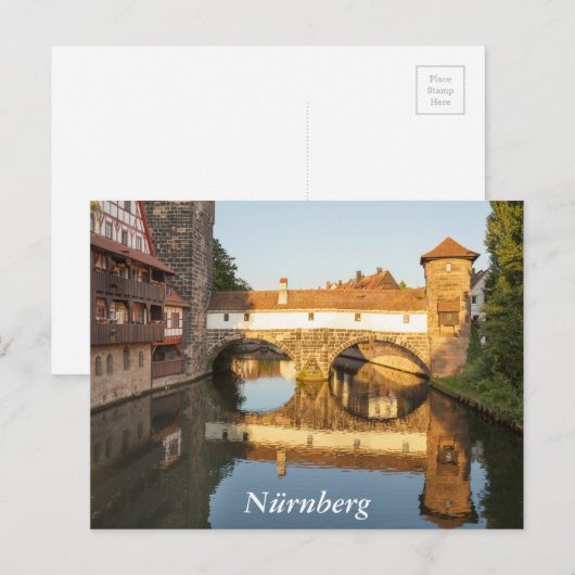 Henkersteg in Nürnberg Briefkaart (Voorkant / Achterkant)