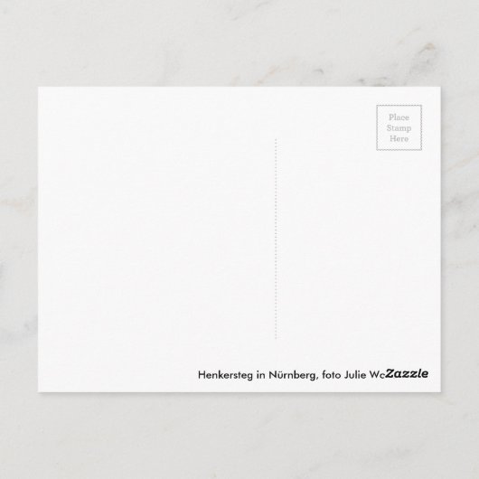 Henkersteg in Nürnberg Briefkaart (Achterkant)