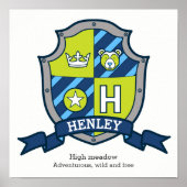 Henley jongens noemen het beer groene poster (Voorkant)