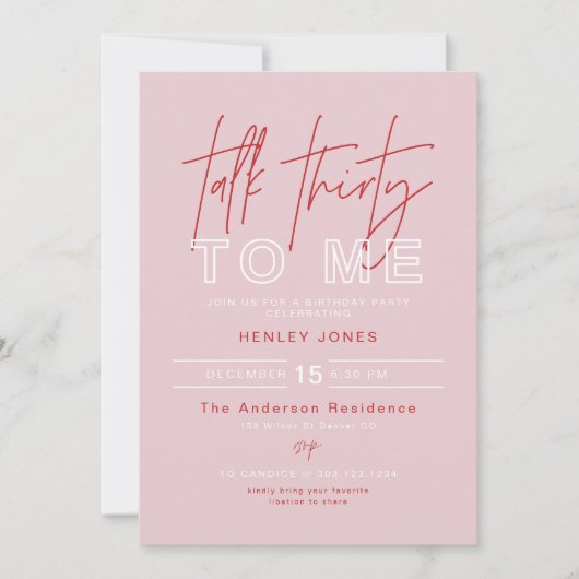 HENLEY Modern roze roodbedekking, 3 tot 30 dagen Kaart (Voorkant)