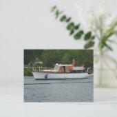Henley op Thames, Klassieke motorboot op de Theems Briefkaart (Staand voorkant)