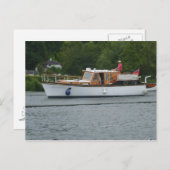 Henley op Thames, Klassieke motorboot op de Theems Briefkaart (Voorkant / Achterkant)