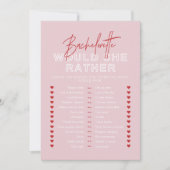 HENLEY Red Pink wil dat ze liever een bruidsspel Kaart (Voorkant)