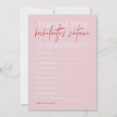 HENLEY Roze Rood Eindig de zin van de vrijgezelle Kaart (Voorkant)