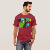 Henlo Birb memes Funny Comic Blue Fronted Amazon T-shirt (Voorkant volledig)