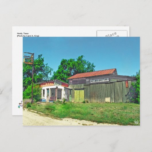 Henly, Texas Briefkaart (Voorkant / Achterkant)