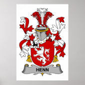 Henn Family Crest Poster (Voorkant)