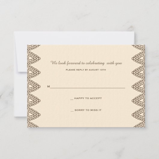 Henna Antwoordkaart Kaart (Voorkant)