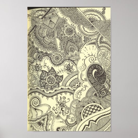 Henna Art Canvas Print (Voorkant)