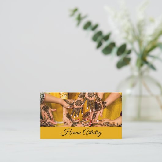 Henna Artistry Visitekaartje (Staand voorkant)
