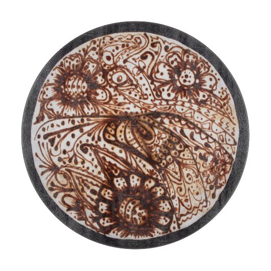 Henna circle snijplank (Voorkant)