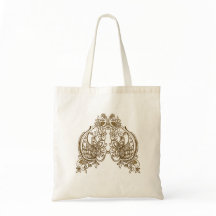 Henna design elegante canvas tas