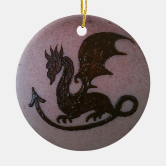 Henna Dragon Ornament (Voorkant)