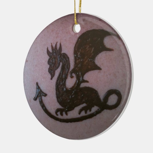 Henna Dragon Ornament (Links)