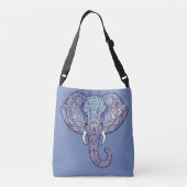 Henna Elephant Art Crossbody Tas (Achterkant)