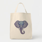Henna Elephant Art Tote Bag (Voorkant)