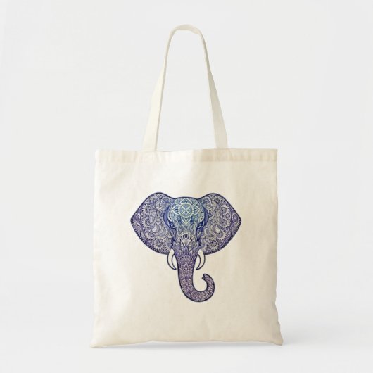 Henna Elephant Art Tote Bag (Voorkant)