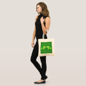Henna Elephant (groen/kalkgroen) Tote Bag (Voorkant (model))