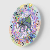 Henna Elephant Grote Klok (Hoek)