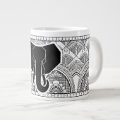 Henna Elephant Grote Koffiekop (Voorkant rechts)