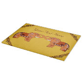 Henna Elephant (Oranje/rood) Snijplank (Hoek)
