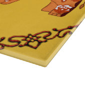 Henna Elephant (Oranje/rood) Snijplank (Hoek)