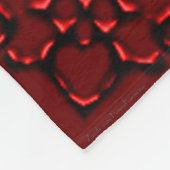 Henna Elephant (rood/roze) Fleece Deken (Hoek)