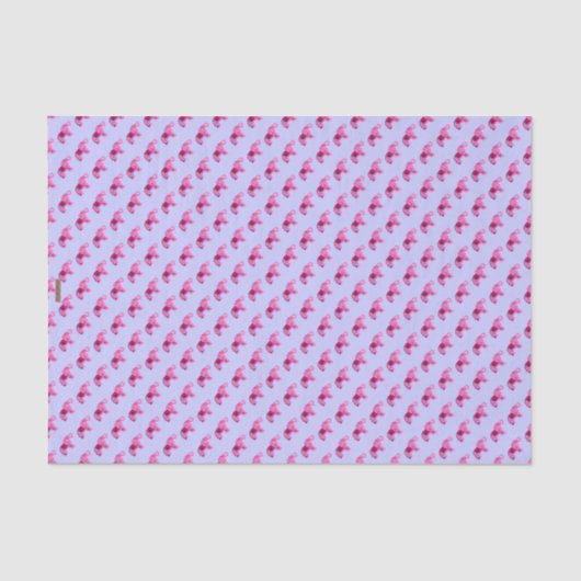 Henna Elephant (roze/Paars) Tissuepapier (Voorkant)